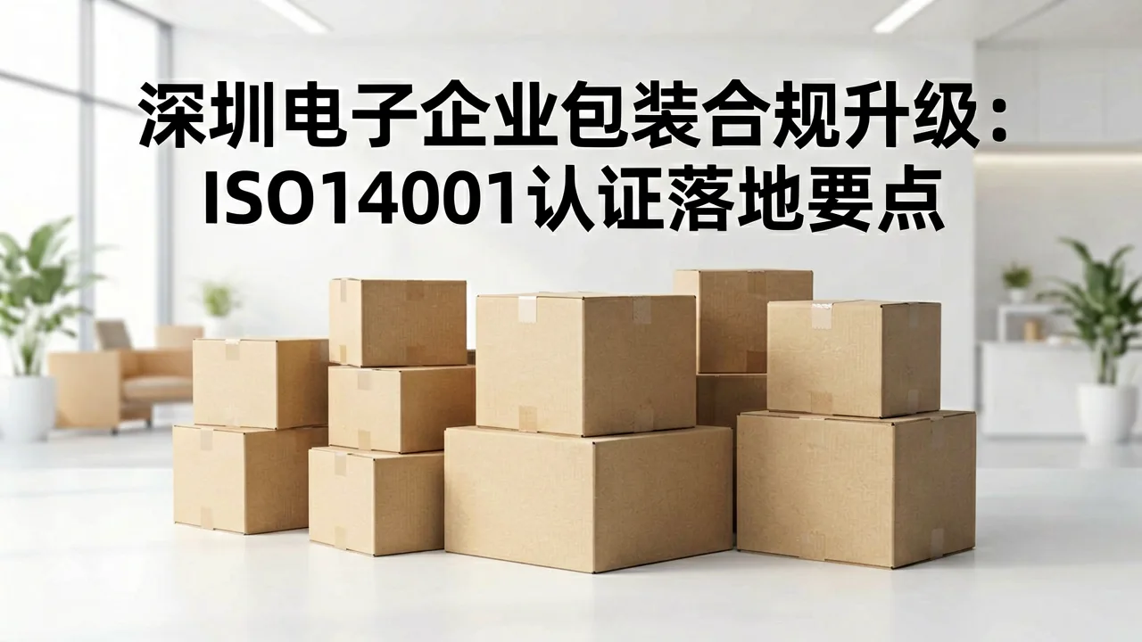 深圳电子企业包装合规升级：ISO14001认证落地要点